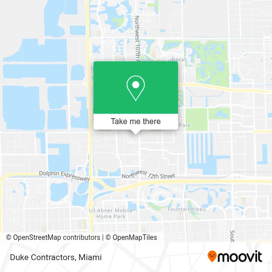 Duke Contractors map