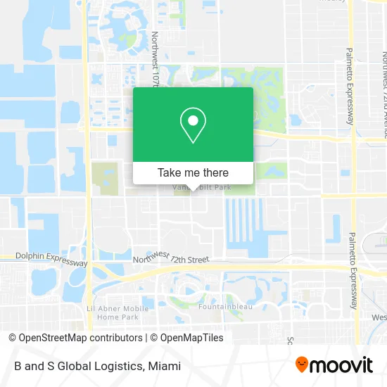 Mapa de B and S Global Logistics