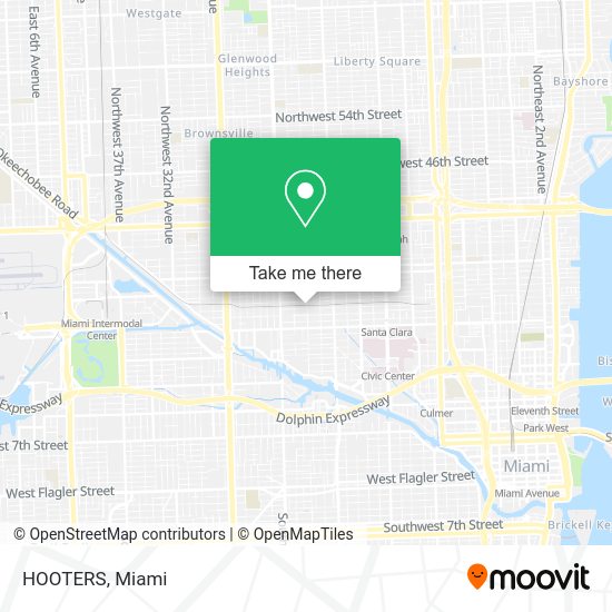 HOOTERS map