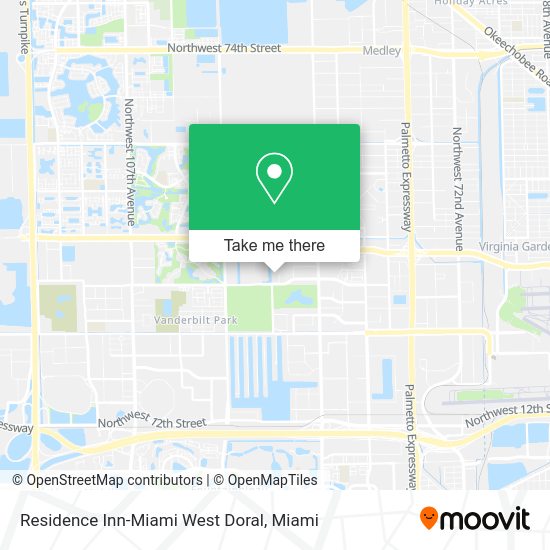 Mapa de Residence Inn-Miami West Doral
