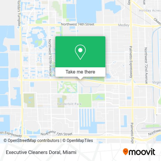 Mapa de Executive Cleaners Doral