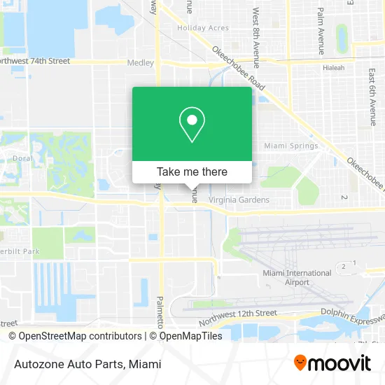 Autozone Auto Parts map