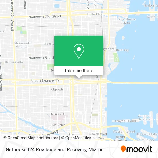 Mapa de Gethooked24 Roadside and Recovery