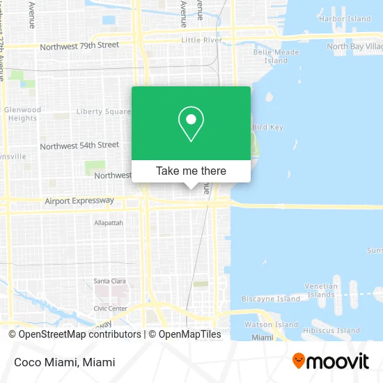 Coco Miami map