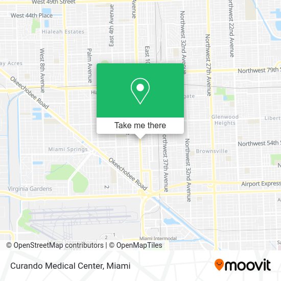 Mapa de Curando Medical Center