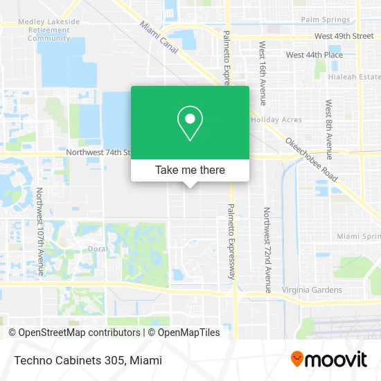 Techno Cabinets 305 map