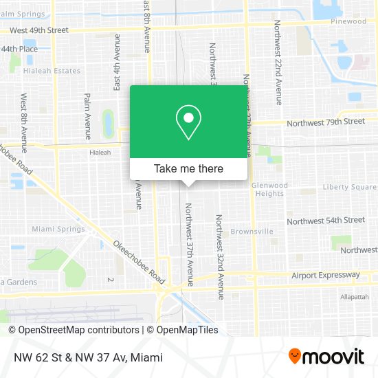 Mapa de NW 62 St & NW 37 Av