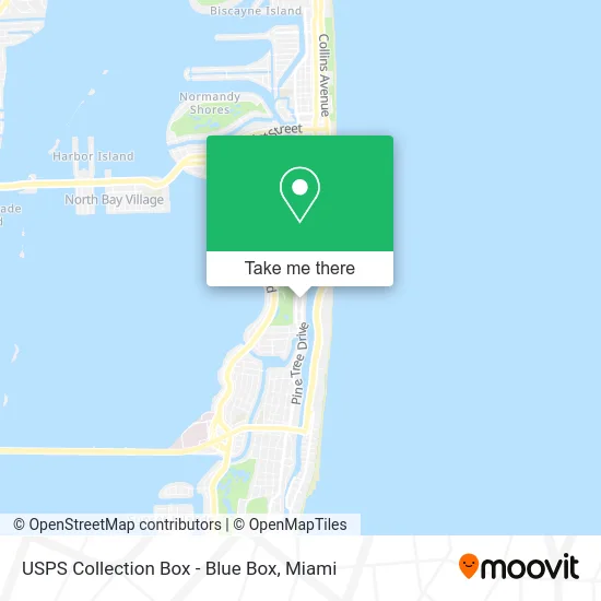 USPS Collection Box - Blue Box map