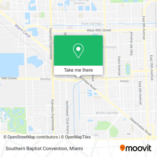 Southern Baptist Convention map