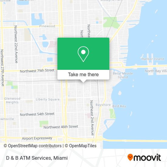 D & B ATM Services map