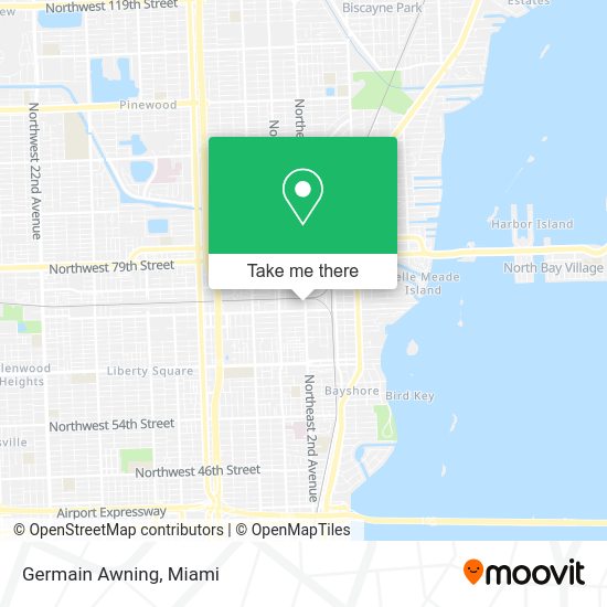 Mapa de Germain Awning