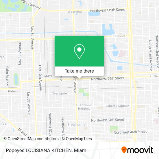 Popeyes LOUISIANA KITCHEN map