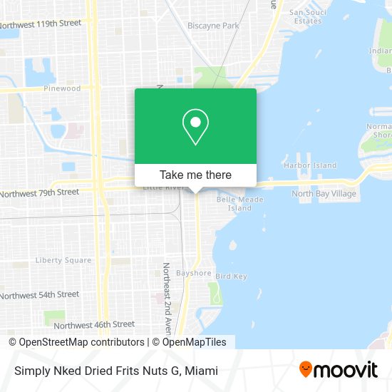 Mapa de Simply Nked Dried Frits Nuts G