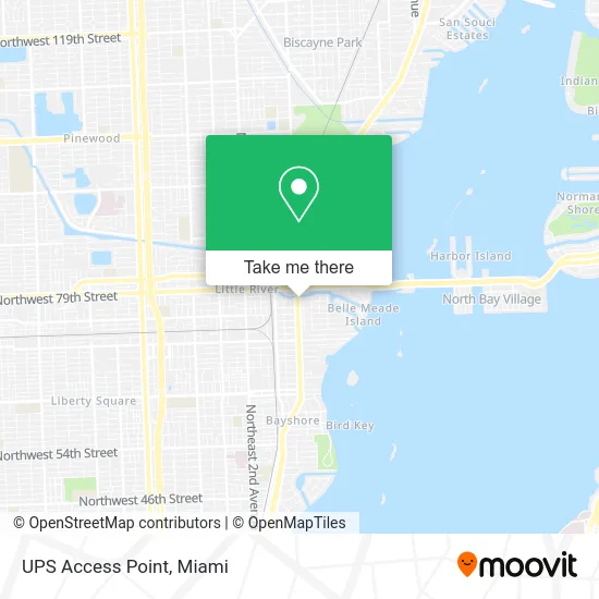 UPS Access Point map