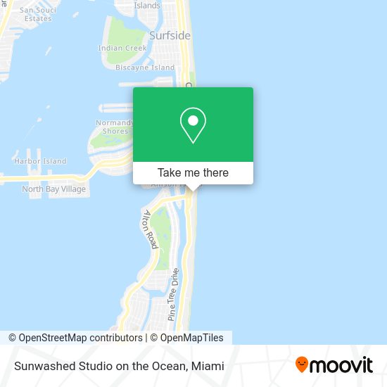 Mapa de Sunwashed Studio on the Ocean