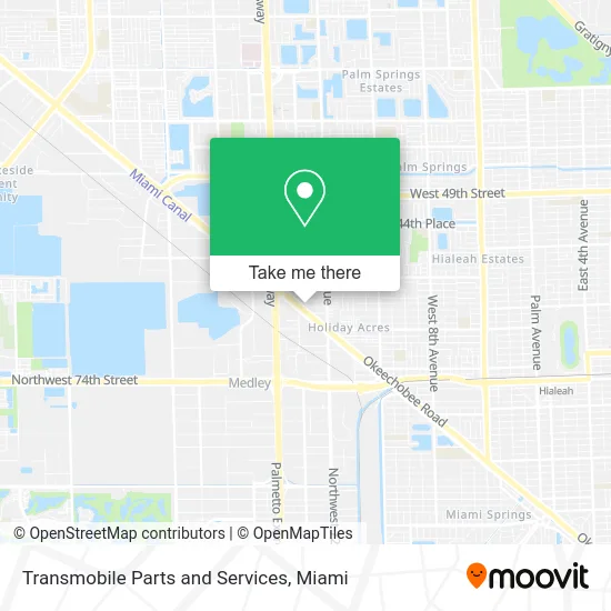 Transmobile Parts and Services map