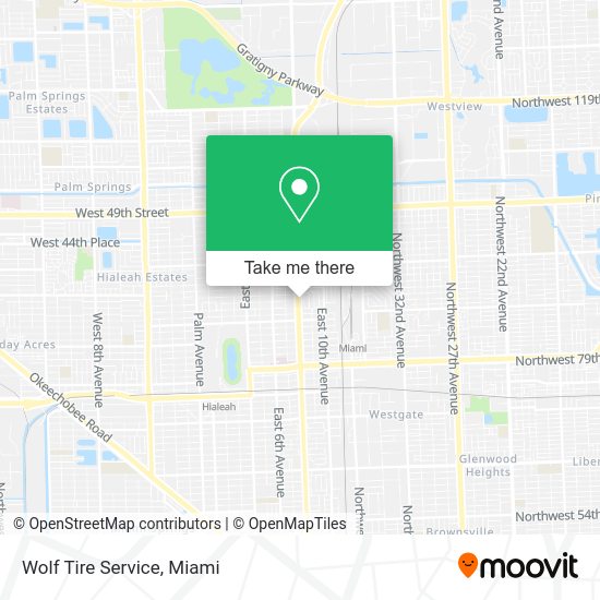 Mapa de Wolf Tire Service
