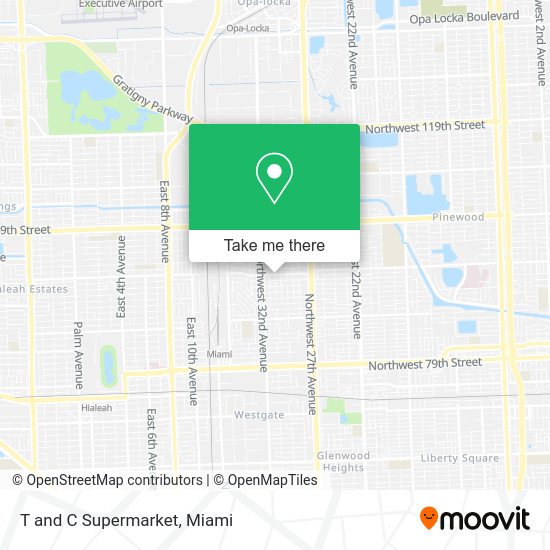 Mapa de T and C Supermarket