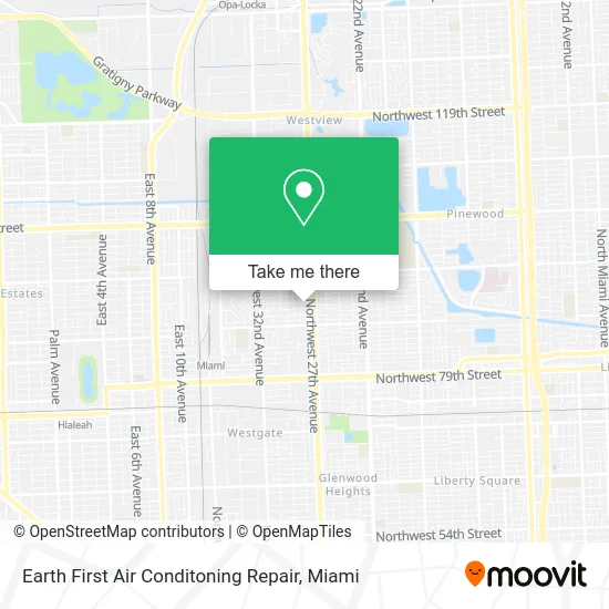 Earth First Air Conditoning Repair map