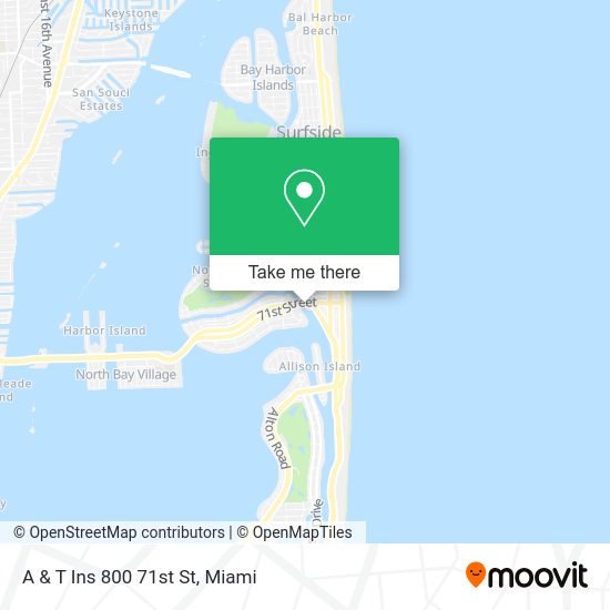 Mapa de A & T Ins 800 71st St