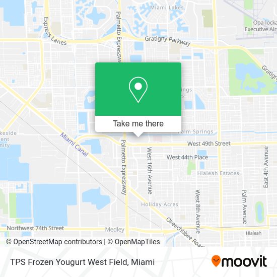 Mapa de TPS Frozen Yougurt West Field
