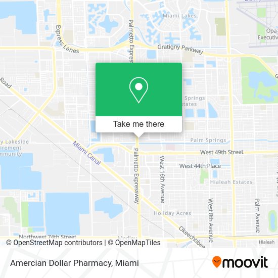 Amercian Dollar Pharmacy map