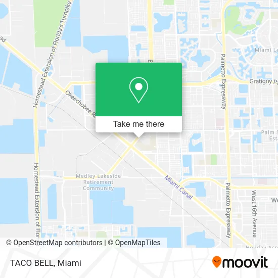 Mapa de TACO BELL