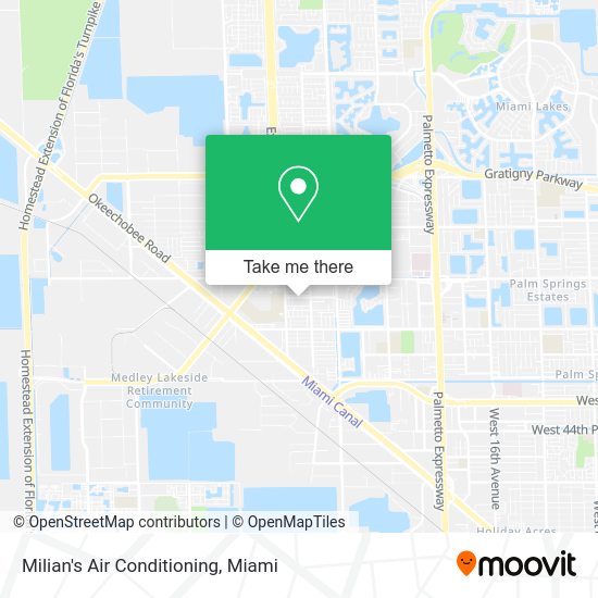 Milian's Air Conditioning map