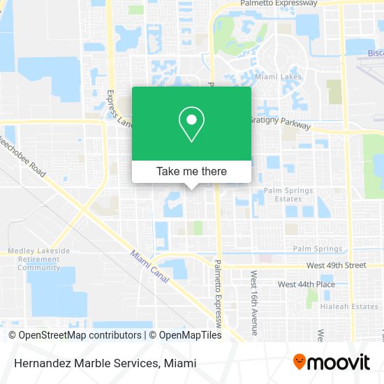 Hernandez Marble Services map