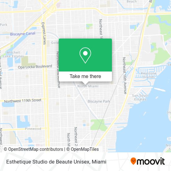Esthetique Studio de Beaute Unisex map