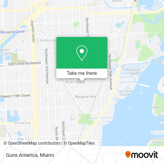 Mapa de Guns America