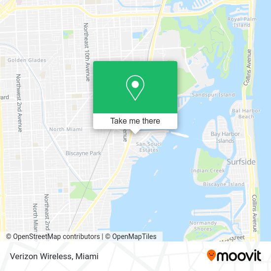 Mapa de Verizon Wireless