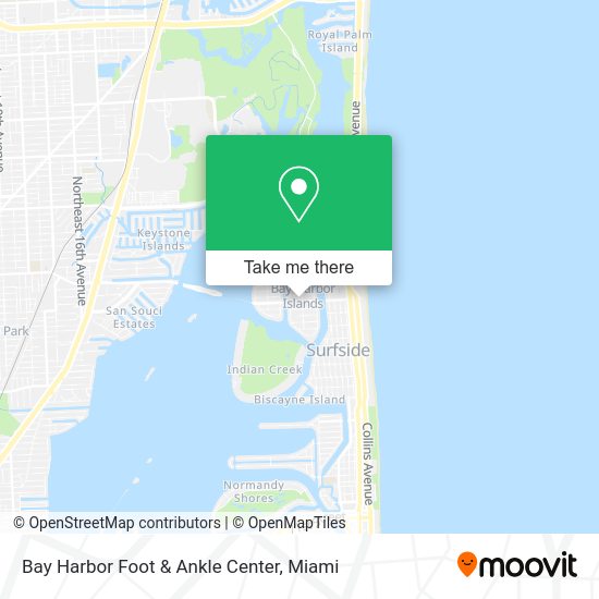 Bay Harbor Foot & Ankle Center map