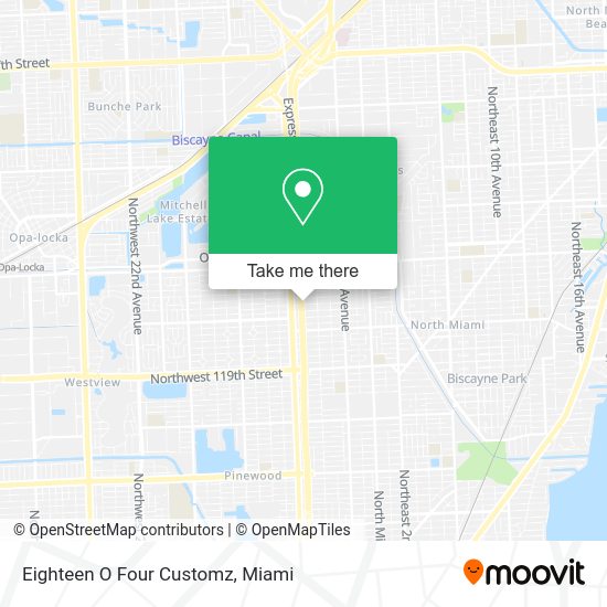 Mapa de Eighteen O Four Customz