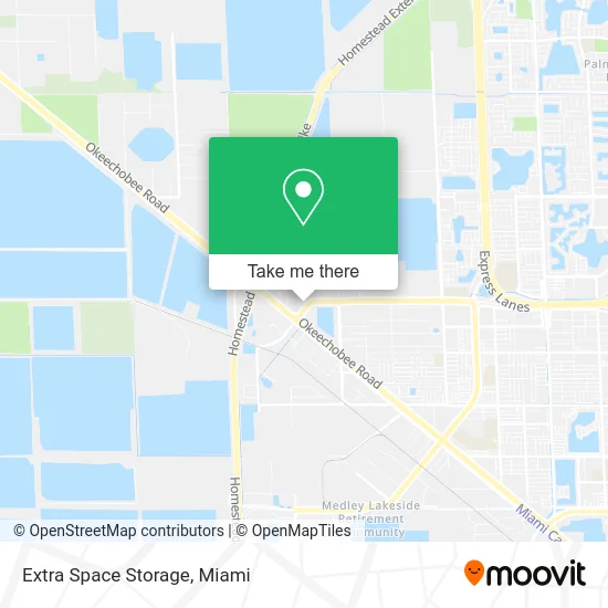 Mapa de Extra Space Storage