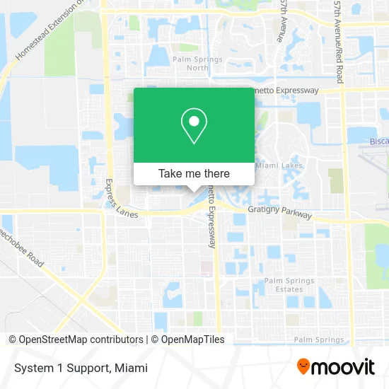 System 1 Support map