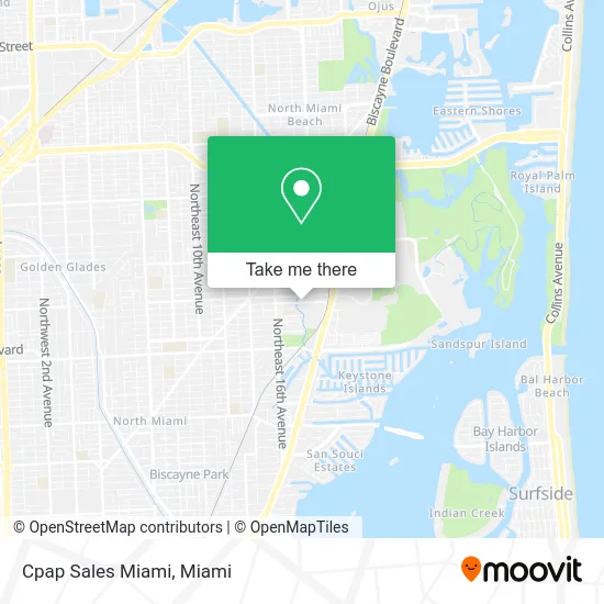 Mapa de Cpap Sales Miami