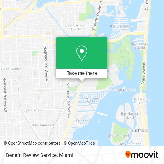 Benefit Review Service map