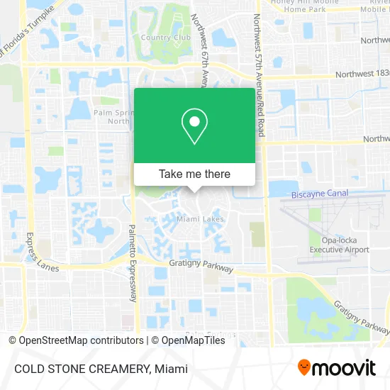 Mapa de COLD STONE CREAMERY