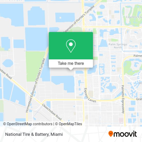 Mapa de National Tire & Battery