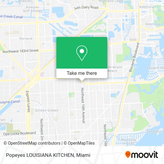Mapa de Popeyes LOUISIANA KITCHEN