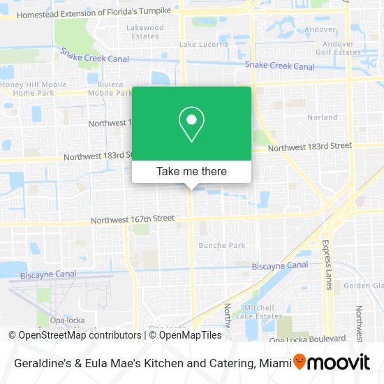 Geraldine's & Eula Mae's Kitchen and Catering map