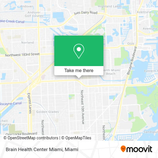 Brain Health Center Miami map