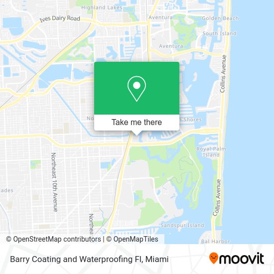 Barry Coating and Waterproofing Fl map