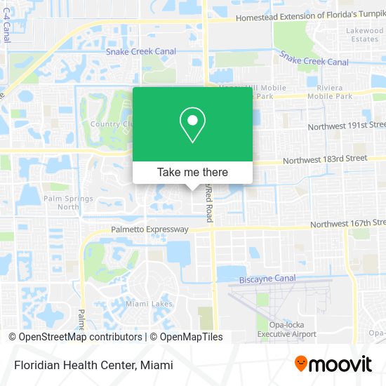 Mapa de Floridian Health Center