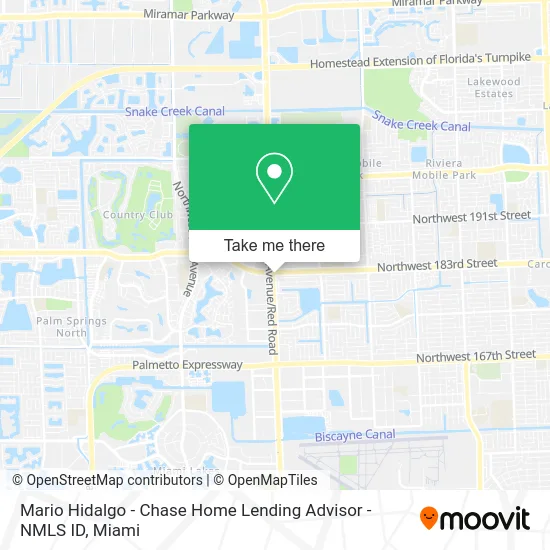 Mario Hidalgo - Chase Home Lending Advisor - NMLS ID map
