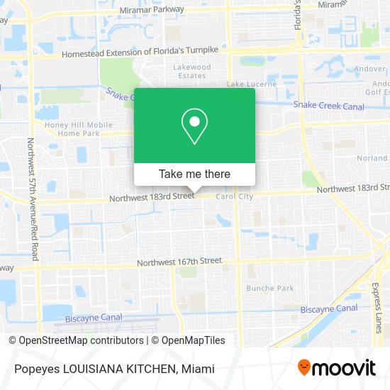Popeyes LOUISIANA KITCHEN map