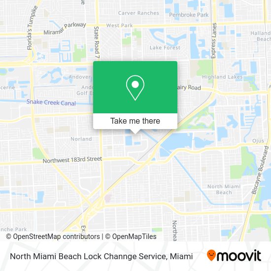 North Miami Beach Lock Channge Service map