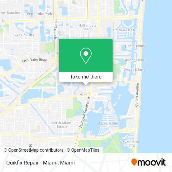 Mapa de Quikfix Repair - Miami