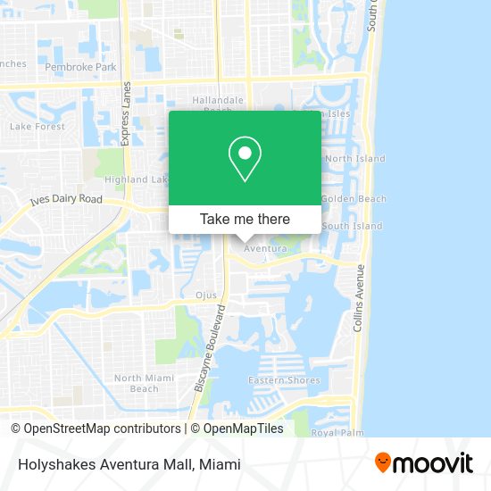 Mapa de Holyshakes Aventura Mall